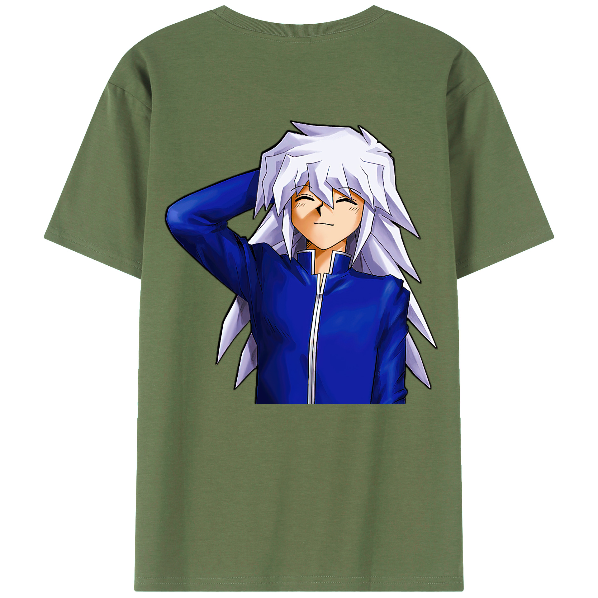 （画像用） 遊☆戯☆王 Yu-Gi-Oh! 綿100％ メンズ半袖Tシャツ（バックプリント） 通気性